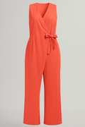 Jumpsuit til damer uden ærmer - Rød
