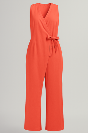Jumpsuit : Jumpsuit Dames Zonder Mouwen - Rood in Rood van Pantino