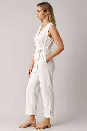 Jumpsuit : Jumpsuit Dames Zonder Mouwen - Rood in van Pantino