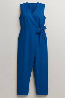 Jumpsuit : Jumpsuit Dames Zonder Mouwen - Rood in Blauw van Pantino
