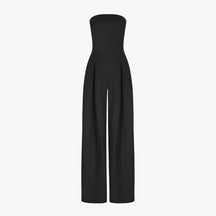 Jumpsuit : Jumpsuit met Ingebouwd Korset voor Dames - Donkerblauw in Zwart van Pantino