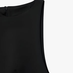 Damesjurken : Mini Jurk Dames Zwart - Met Veren in van Pantino
