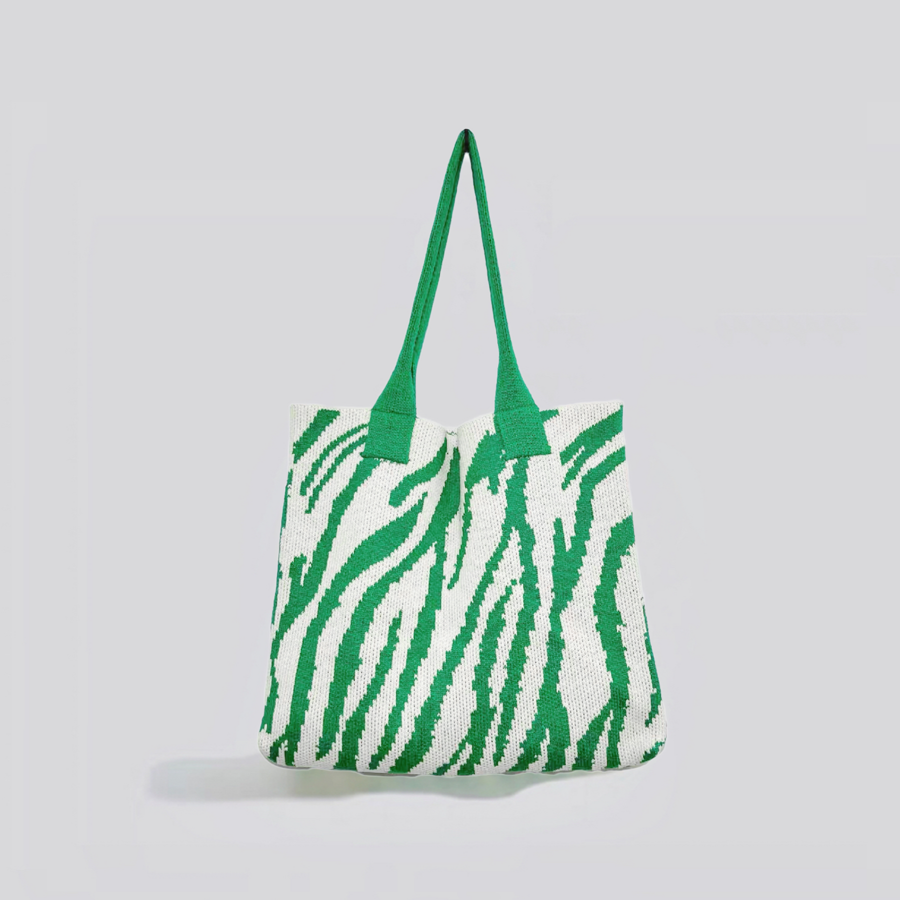 bags : ZeBra - Stijlvolle Tas Dames 4 Cm - Groen-Roze in Groen Wit van Pantino