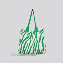 bags : ZeBra - Stijlvolle Tas Dames 4 Cm - Groen-Roze in Groen Wit van Pantino