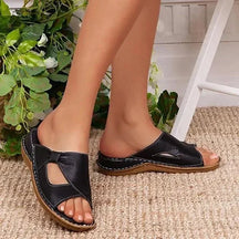 Sandals : Ergonomische Wandel Sandalen Dames - Comfortabele Sandalen voor Langdurig Gebruik - Bruin in Zwart van Pantino