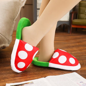 other : Pluche Pantoffels - Grappig Piranha Design Warm - Pluche in van Pantino