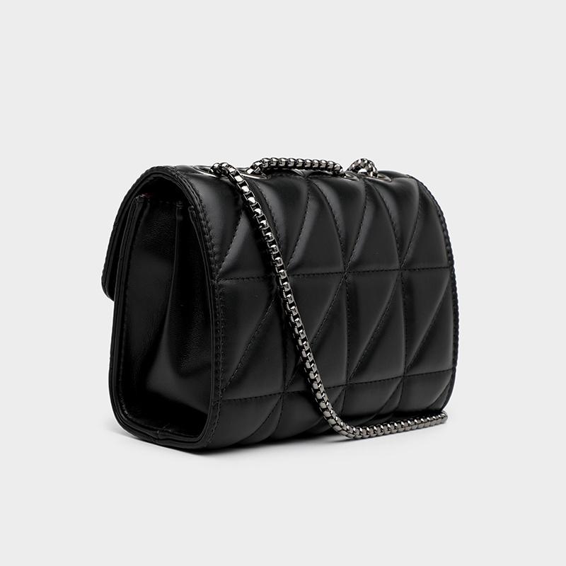 bags : Deborah Handbag Leer Zwart in van Pantino