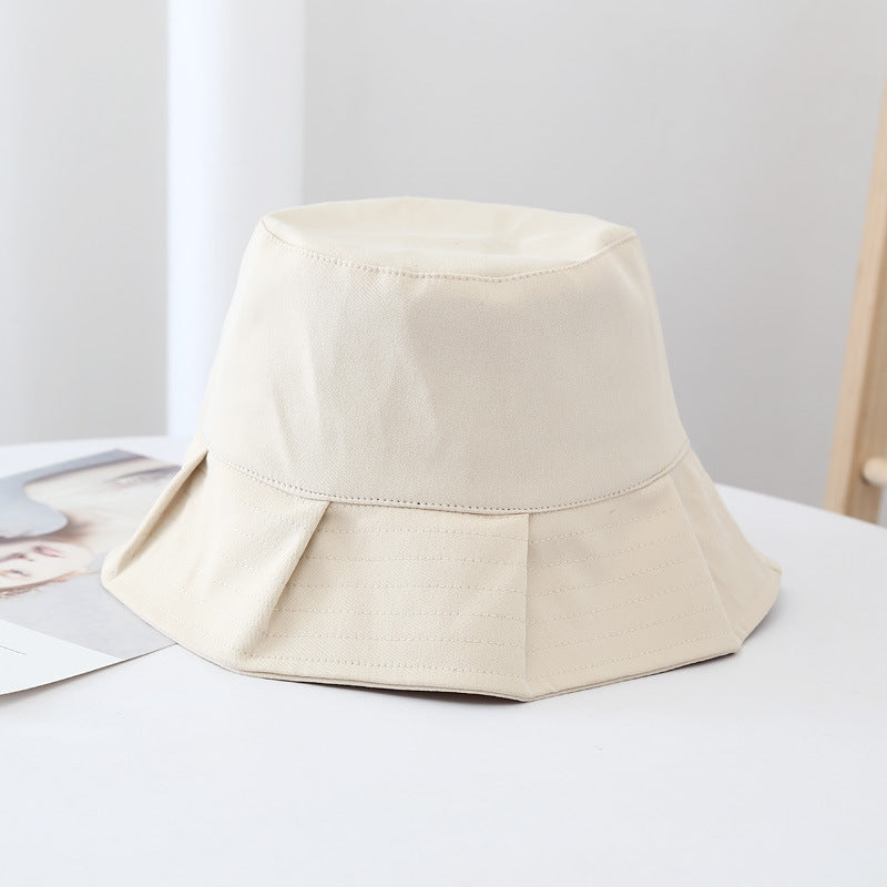 Bucket Hat : Zomer Solid Bucket Hat - Geel in Weiss van Pantino