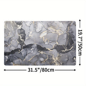 home & garden : Antislipmat Marmerpatroon - Marble - Donkergrijs in Marble - Donkergrijs 50*80 cm van Pantino