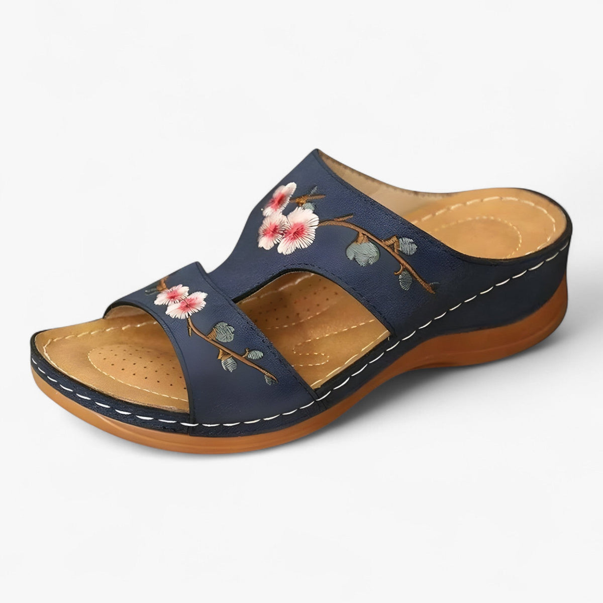 Comfortabele Dames Sandalen met Decoratieve Bloemen - Elegante en Lichte