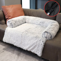 pets : Pluizig Hondenbed Grijs - Bank Bescherming Comfortabel - Pluche in Grijs van Pantino