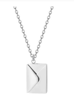Necklace : Ketting Zilver Rose Gold - Accessoire in Silver 45 cm van Pantino