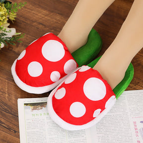 other : Pluche Pantoffels - Grappig Piranha Design Warm - Pluche in van Pantino