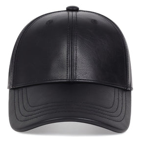 Baseball Cap : PU-Leren Baseballpet voor Heren, Ideale Keuze Geschenken Leer - Zwart in van Pantino