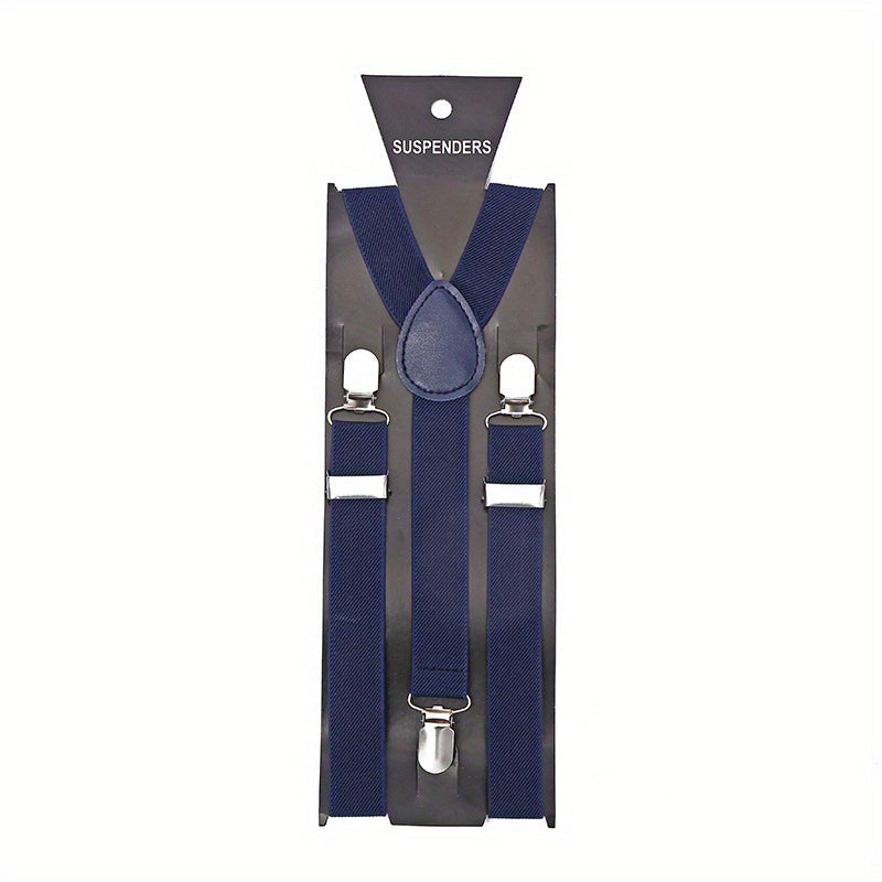Suspenders : Heren Bretels met 3 Stevige Clips voor Broeken en Pantalons - Zwart in Blauwheid van Pantino