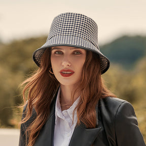 Bucket Hat : Hoed Dames Zwart - Doek Emmer in van Pantino