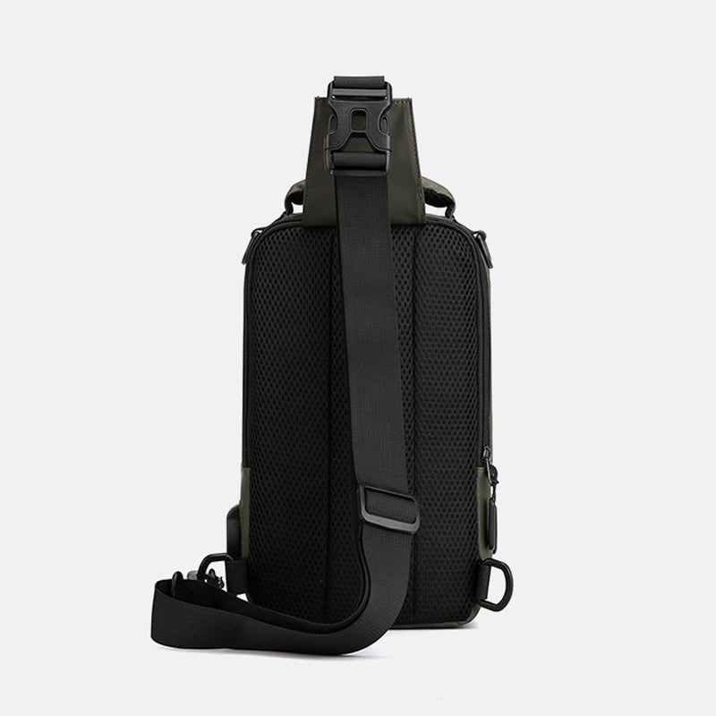 bags : Compacte Rugtas Heren Nylon - Khaki in van Pantino