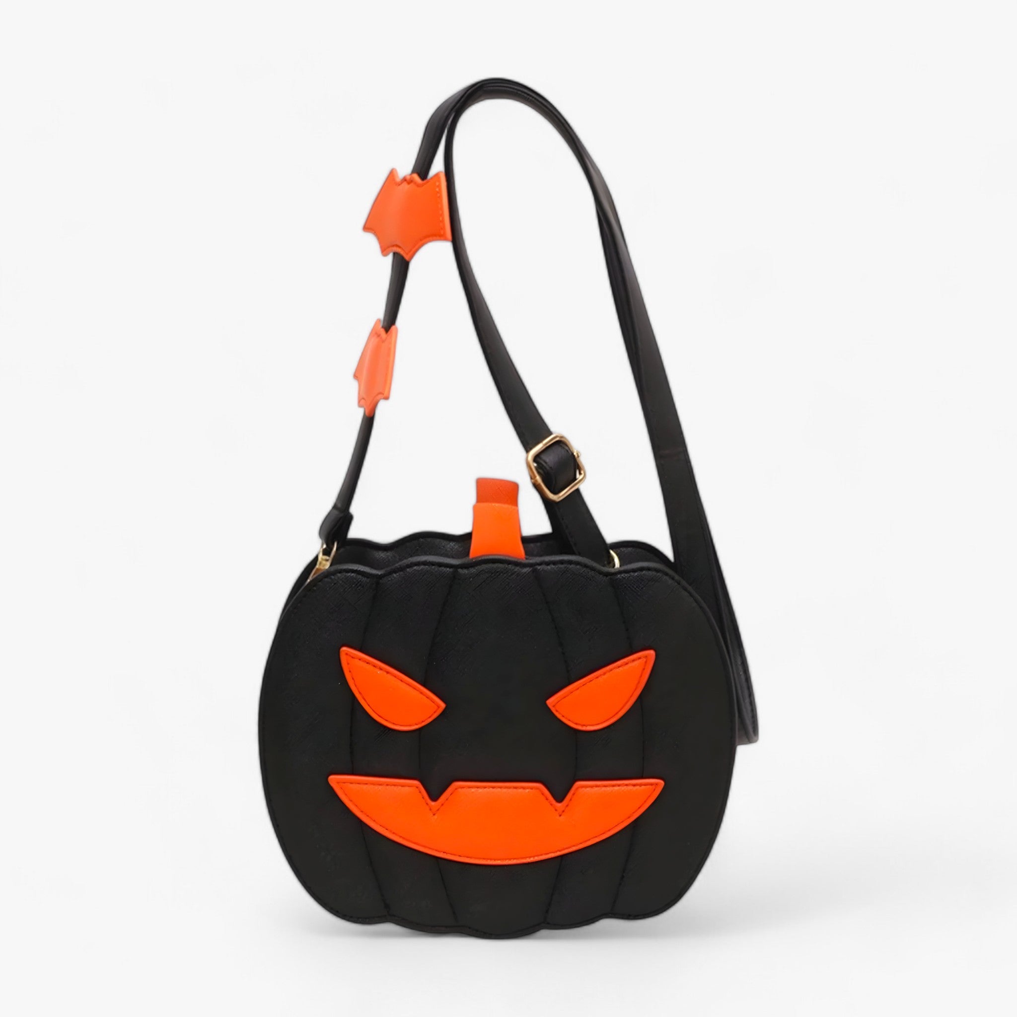 bags : GhoulGrin - Pompoentas met Duivelse Ogen - Tas voor Snoep en Andere Dingen voor Halloween in Zwart van Pantino