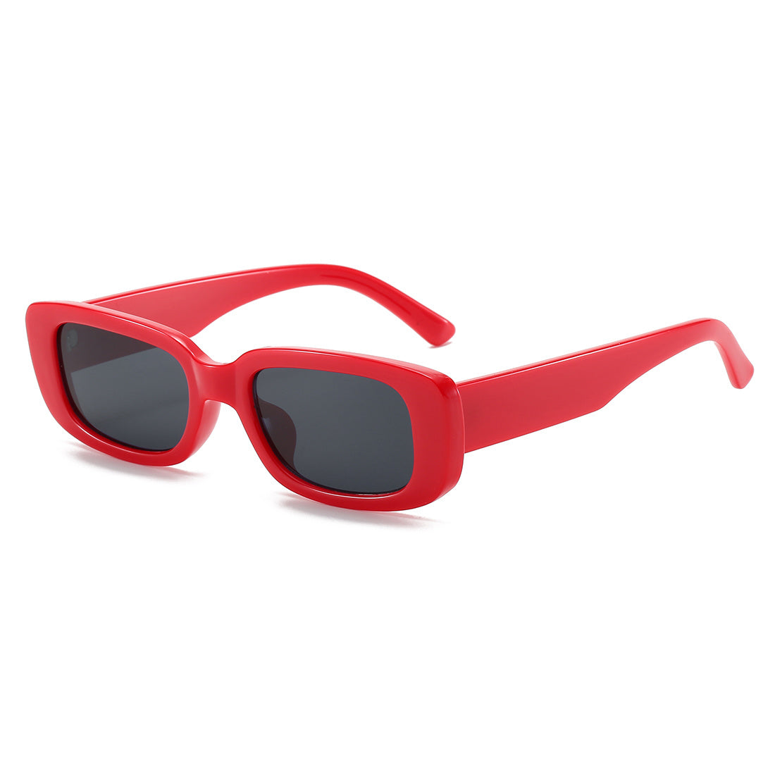 Sunglasses : Zonnebril Dames Zwart Grijs - Heren en Modieuze Sport Kleine Ovale Plastic in Rood & Grijs van Pantino