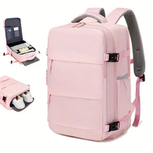bags : Rugzak Blauw - WanderLux - Handbagage in Roze van Pantino