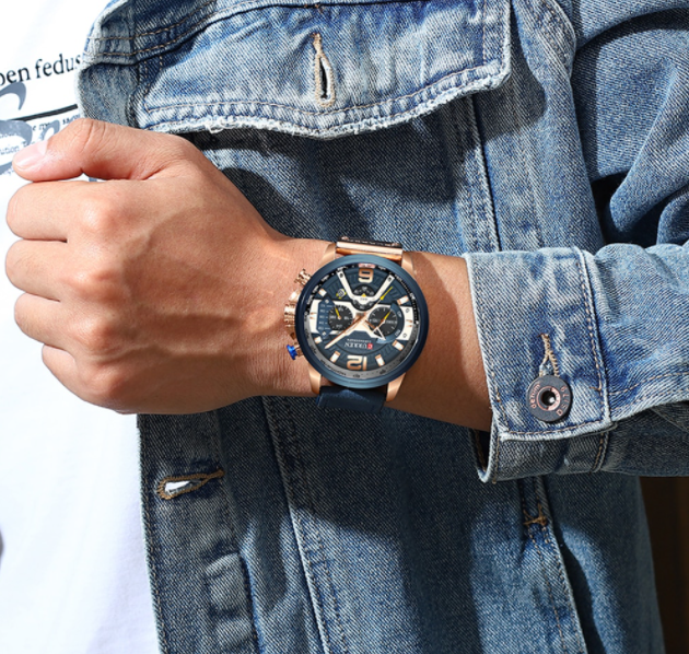 watches : Horloge Heren Zwart - Curren Polshorloge voor Rose + in van Pantino