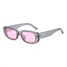 Sunglasses : Zonnebril Dames Zwart Grijs - Heren en Modieuze Sport Kleine Ovale Plastic in Grijs&roze van Pantino