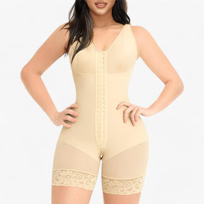 Bodysuit : Bodysuit Zwart - Slank Korset in Huidskleur van Pantino