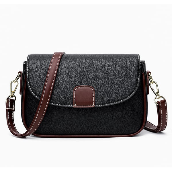 bags : Elysian Schoudertas Dames - Elegante Umhängetasche - Zwart in Zwart van Pantino