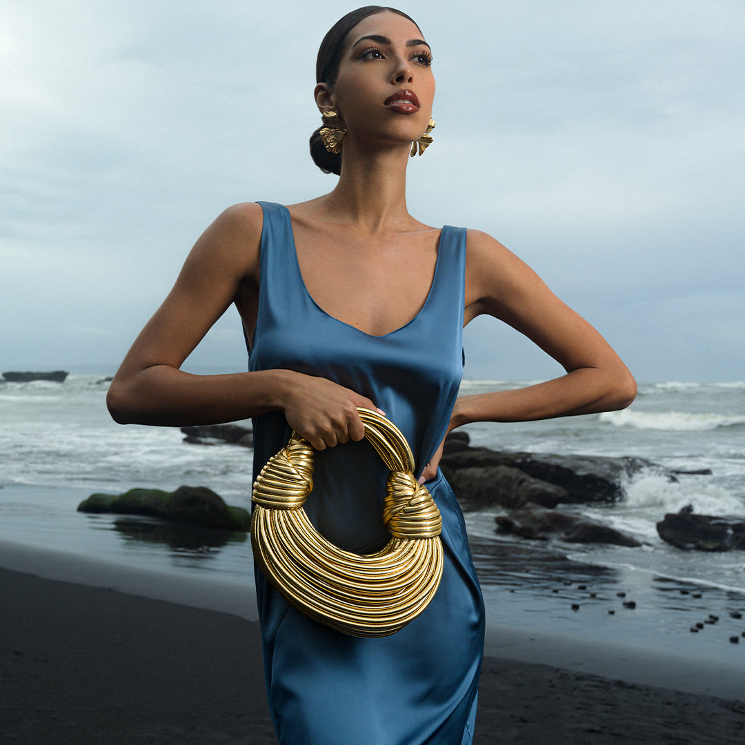 bags : Handtas Dames Goud - Exclusieve Elegante in van Pantino