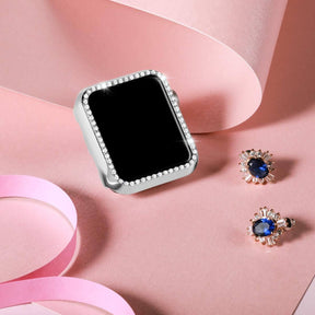 Smartwatch Case : Apple Watch Bandje Diamond Hoes - Roségoud - Roestvrij Staal - Vrouwen in van Pantino