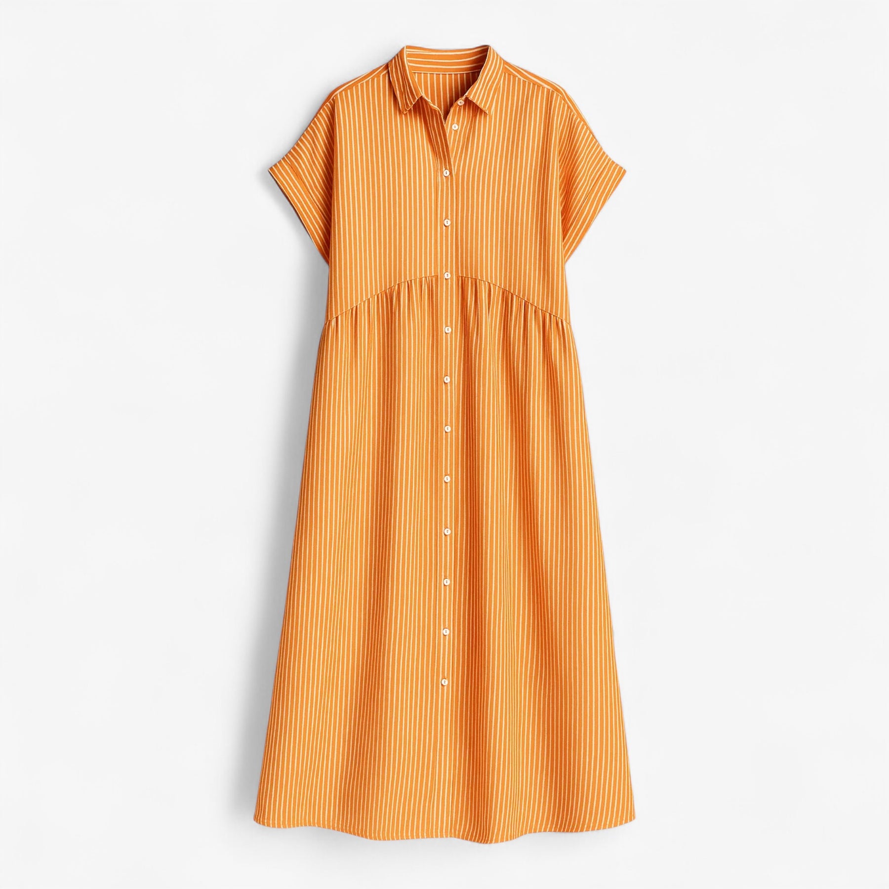 Dress : Let og Løs Sommerkjole Til Damer - Blauw in Oranje van Pantino