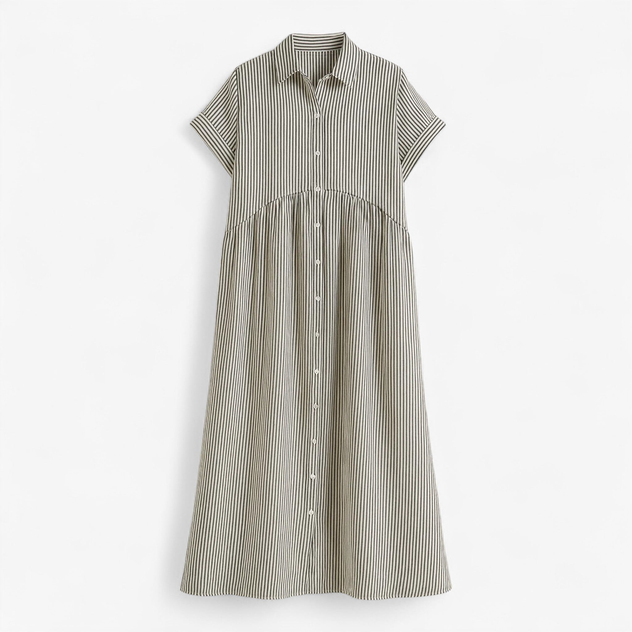 Dresses : Leggera e Leggera Dames Zomerjurk - Comfort in Scandinavisch Design in Grijs van Pantino