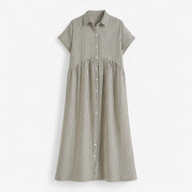 Dresses : Leggera e Leggera Dames Zomerjurk – Comfort in Scandinavisch Design in Grijs van Pantino