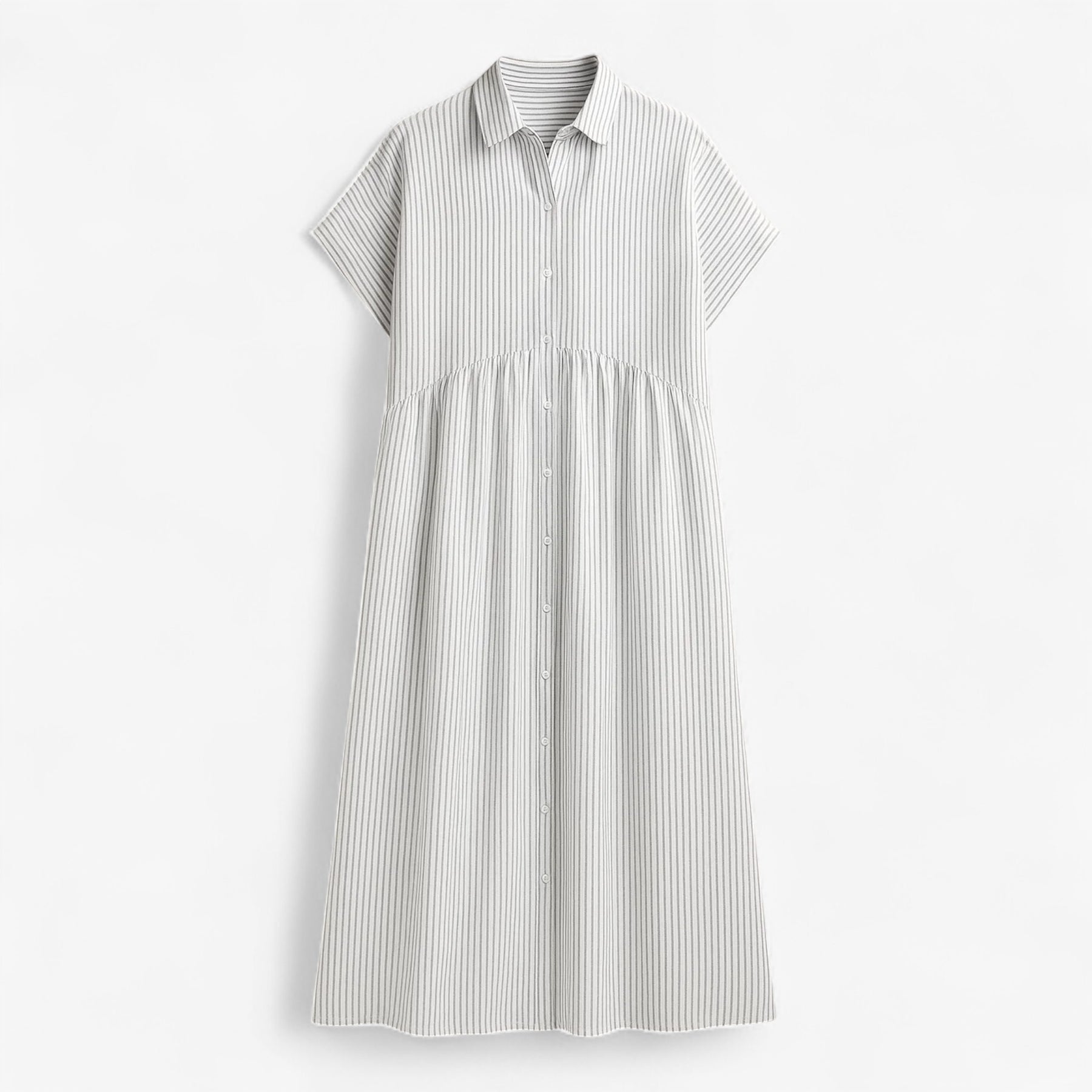 Dress : Let og Løs Sommerkjole Til Damer - Blauw in Wit van Pantino