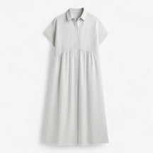 Dress : Let og Løs Sommerkjole Til Damer - Blauw in Wit van Pantino