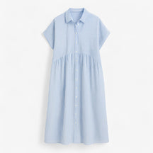 Dress : Let og Løs Sommerkjole Til Damer - Blauw in Blauw van Pantino