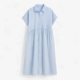 women's dress : Leggera e Leggera Dames Zomerjurk - Comfort in Scandinavisch Design in Blauw van Pantinoshop