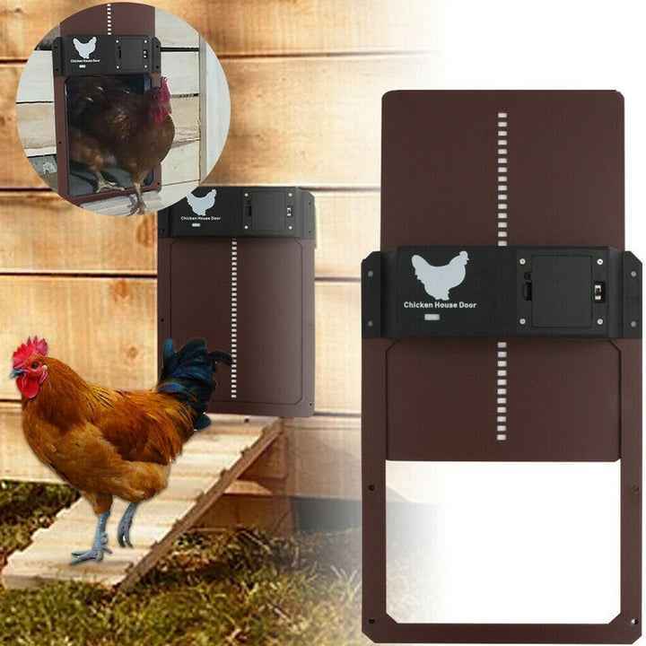 Chicken Coop Door : Automatische Solar Deur PRO+ voor Kippenhok - Lichtsensoren & Slimme Timer in van Pantino