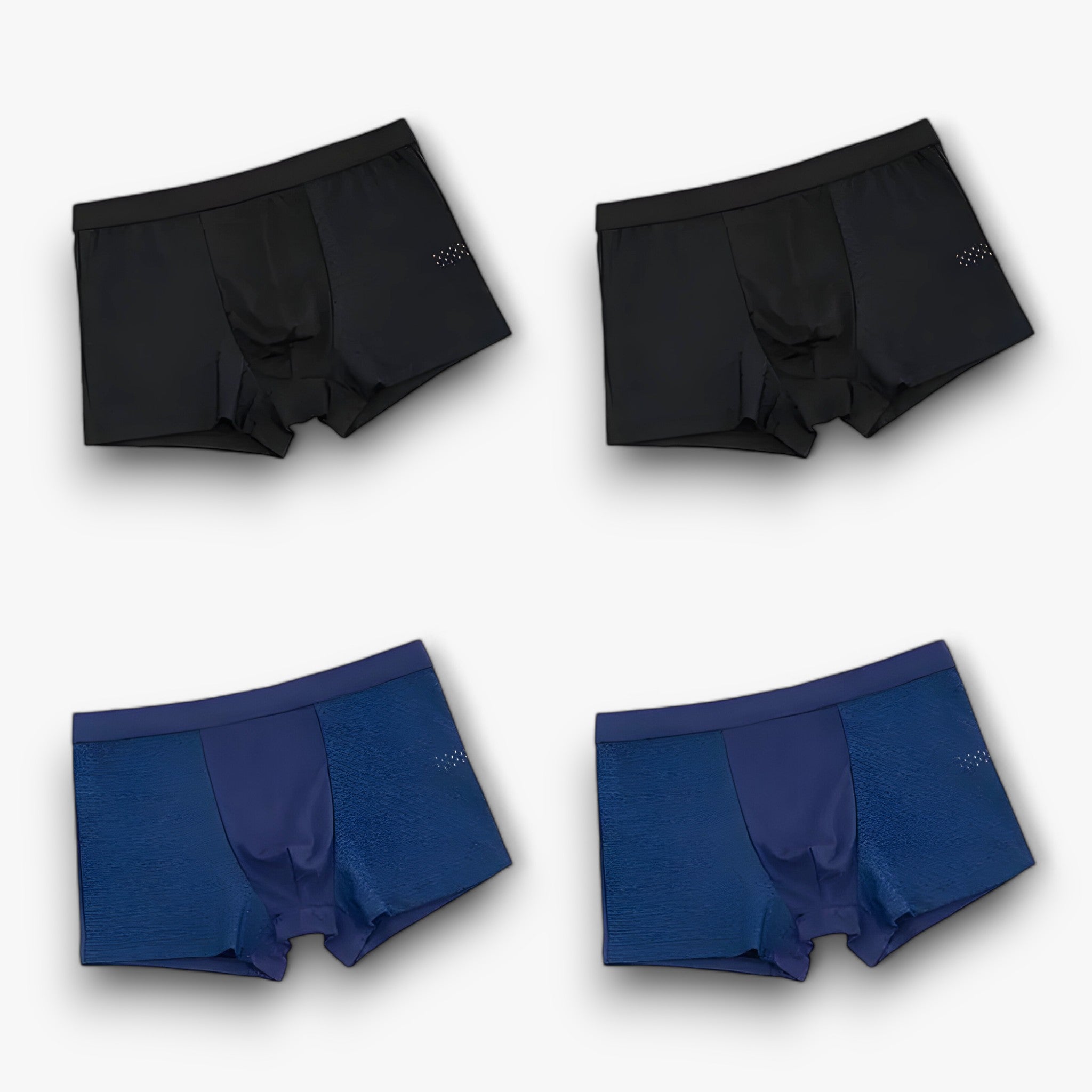Men's Boxer Briefs : Broek Heren Zwart - Klassieke Boxerbroek - Herenboxerstijl voor een Moeiteloze Aantrekkingskracht (4+4 Gratis) in 2 zwart 2 blauw van Pantino