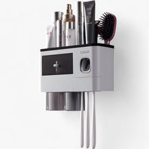 home & garden : Automatische Dispenser - Wandmontage met Opbergvak - Zwart in Zwart 2 Bekers van Pantino