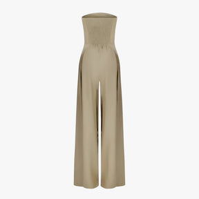 One-Pieces : Elegante Zwarte Strapless Dames Jumpsuit - Chic en Comfortabel voor Zomerse Ceremonie in van Pantinoshop