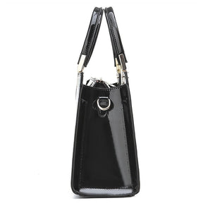 bags : Glossy Handtas - Bruin in van Pantino