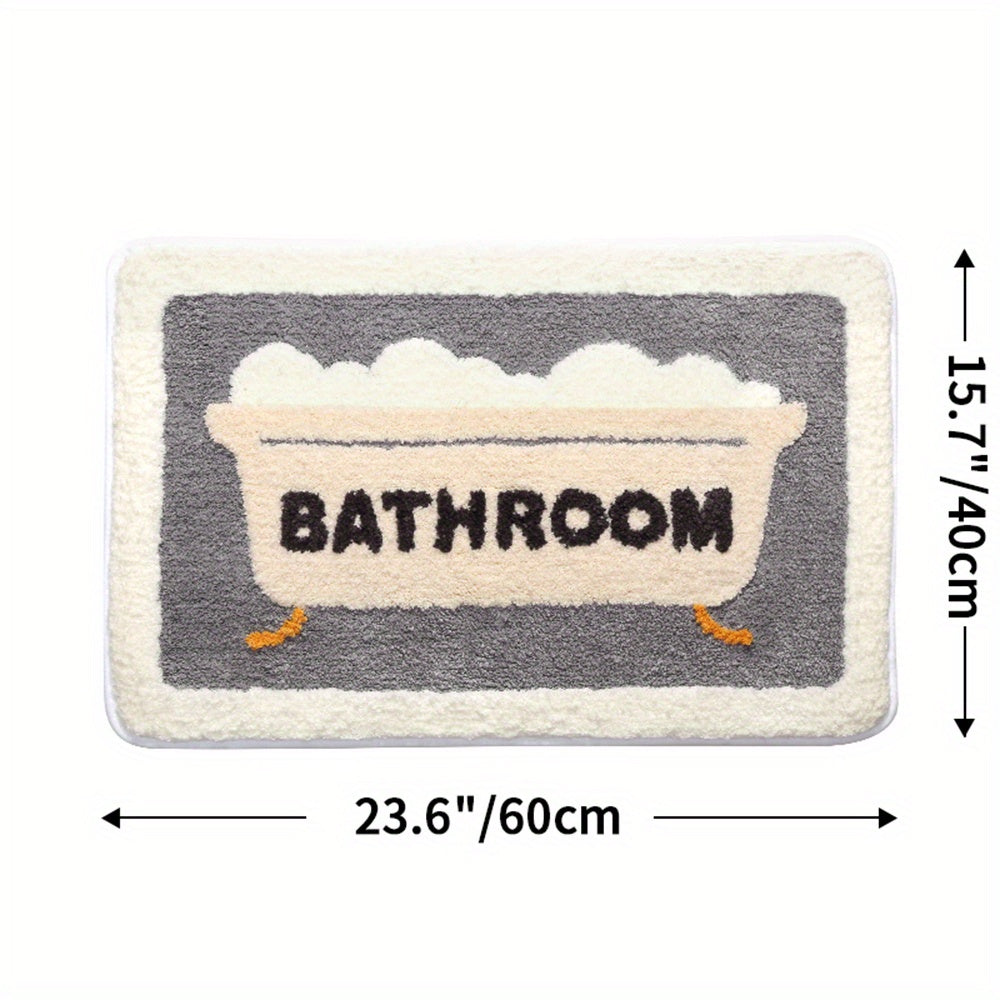 home & garden : Absorberende Antislip-Mat voor Toilet en Badkamer in 40*60cm Badkamer van Pantino