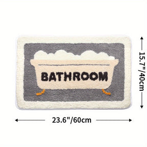 home & garden : Absorberende Antislip-Mat voor Toilet en Badkamer in 40*60cm Badkamer van Pantino