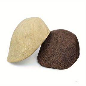 Beret : Baret Zwart - Polyester 1 St Modieuze Dunne Katoenen en Linnen Baretpet voor Middelbare Leeftijd en Ouderen Elegant in van Pantino
