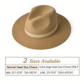 Panama Hat : Hoed Dames Khaki - Een Modieuze en Beschermende Panama met een Brede Rand in van Pantino