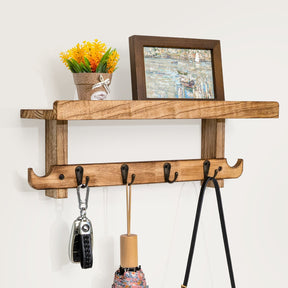 home & garden : Wandrek met Kapstok Fluweel - Vintage Wit in van Pantino