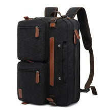 bags : Julia Uniek Rugzak Dames - Rugzak - Laptop Rugzak in Canvas Zwart van Pantino