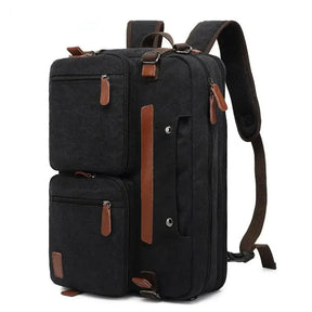 bags : Julia Uniek Rugzak Dames - Rugzak - Laptop Rugzak in Canvas Zwart van Pantino