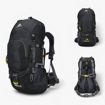 outdoor equipment : Waterdichte Trekpro 60l Rugzak - Groen in Zwart van Pantino